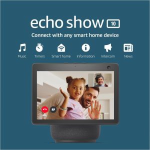 🔥🔥Exclusive deals you don’t want to miss – limited stock! 🔥🔥Echo Show 10 (Newest gen) | HD smart display with motion and Alexa | Charcoal Fabric