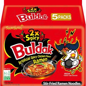 Samyang Hack Buldak Bokeum Ramen 5Pcs Hot Spicy Fire Noodle Spiciest